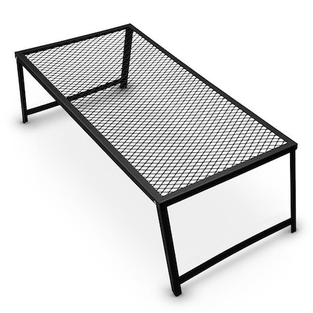 Steel Mesh Over Fire Camping Grill Gate; Family Size